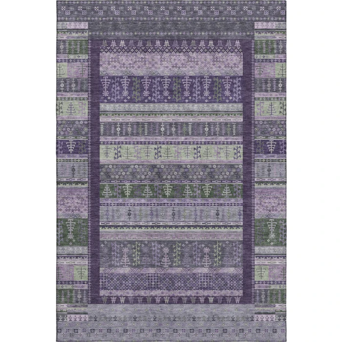 Addison Mayfield Purple AMF2160 - 8ft. Round Rug
