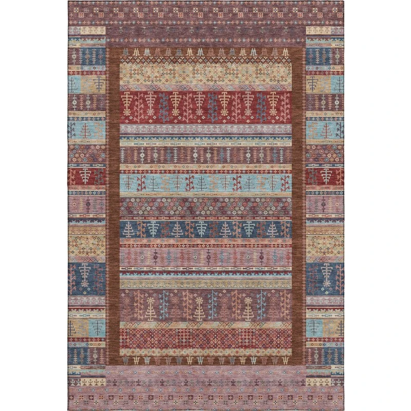 Addison Mayfield Red AMF2160 - 8ft. Round Rug