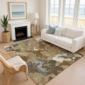 Addison Mayfield Brown AMF2161 - 8ft. Round Rug