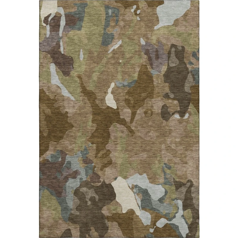 Addison Mayfield Brown AMF2161 - 8ft. Round Rug
