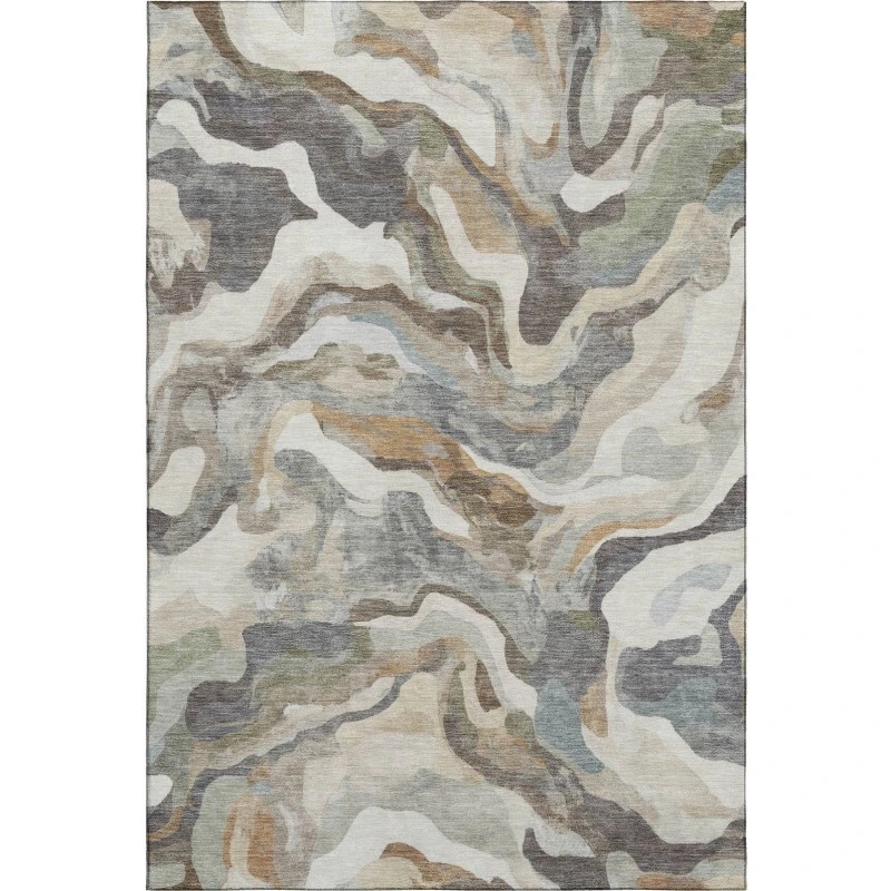 Addison Mayfield Brown AMF2162 - 8ft. Round Rug