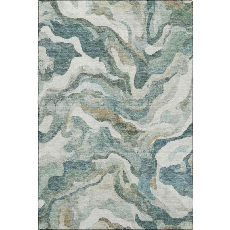 Addison Mayfield Teal AMF2162 - 8ft. Round Rug