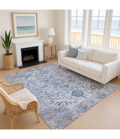 Addison Mayfield Blue AMF2163 2ft. 3in. x 7ft. 6in. Rect. Rug