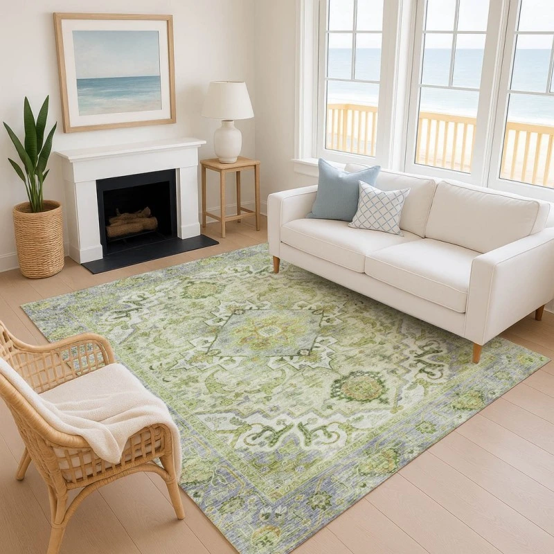 Addison Mayfield Green AMF2163 - 8ft. Round Rug