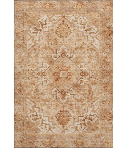 Addison Mayfield Orange AMF2164 - 8ft. Round Rug