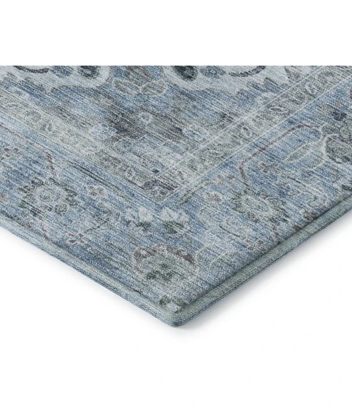 Addison Mayfield Blue AMF2164 - 8ft. Round Rug