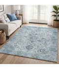 Addison Mayfield Blue AMF2164 - 8ft. Round Rug