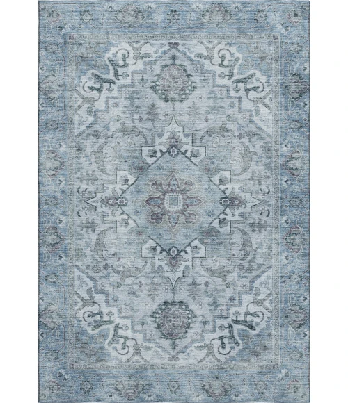 Addison Mayfield Blue AMF2164 - 8ft. Round Rug
