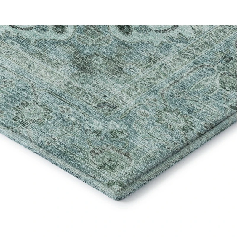 Addison Mayfield Teal AMF2164 - 8ft. Round Rug
