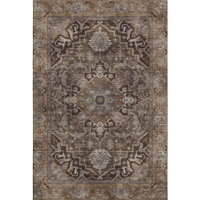 Addison Mayfield Brown AMF2165 - 8ft. Round Rug