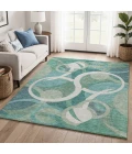 Addison Mayfield Teal AMF2167 8ft. x 10ft. Rect. Rug