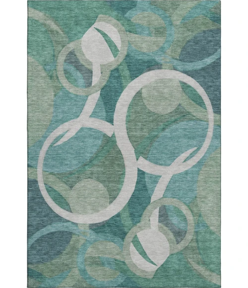 Addison Mayfield Teal AMF2167 8ft. x 10ft. Rect. Rug