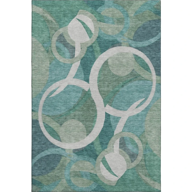 Addison Mayfield Teal AMF2167 2ft. 3in. x 7ft. 6in. Rect. Rug