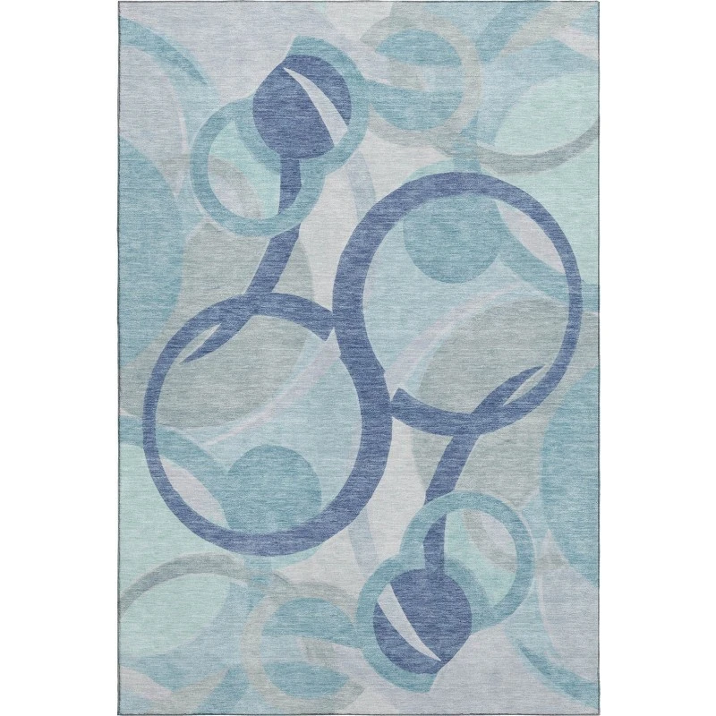Addison Mayfield Blue AMF2168 - 8ft. Round Rug