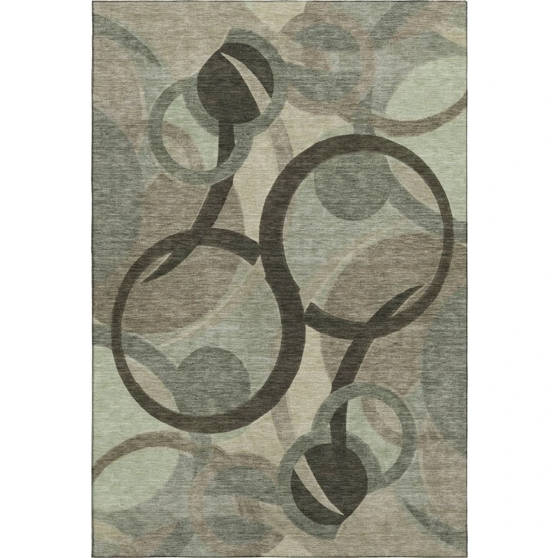 Addison Mayfield Brown AMF2168 - 8ft. Round Rug