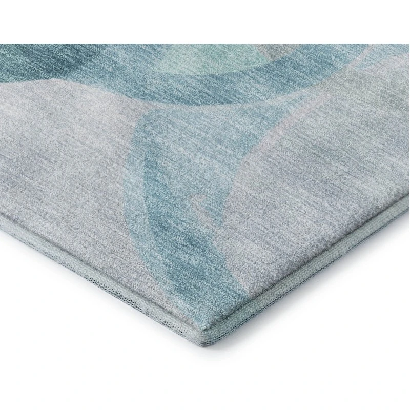 Addison Mayfield Teal AMF2168 - 8ft. Round Rug
