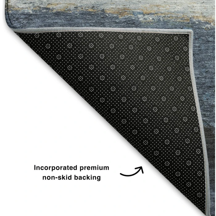 Addison Mayfield Blue AMF2169 - 8ft. Round Rug
