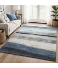 Addison Mayfield Blue AMF2169 - 8ft. Round Rug