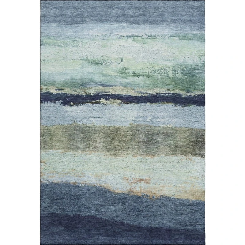 Addison Mayfield Blue AMF2169 - 8ft. Round Rug