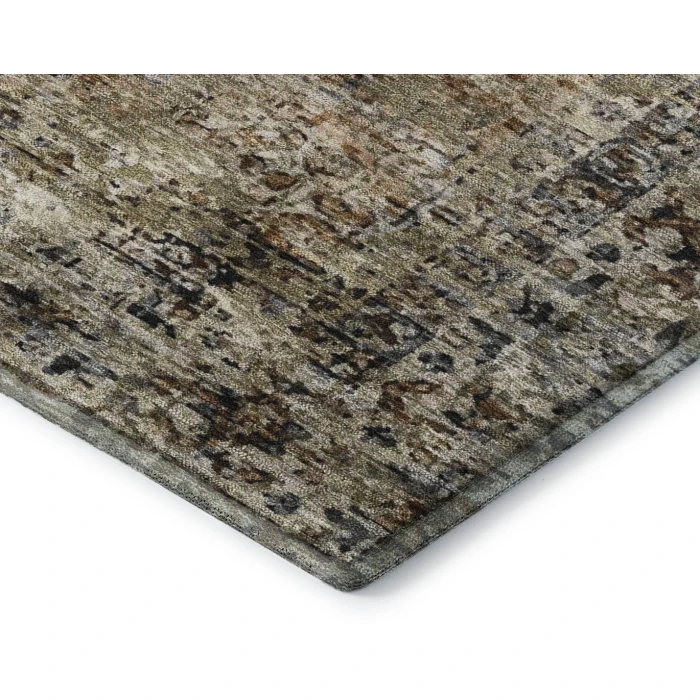 Addison Mayfield Orange AMF2170 - 8ft. Round Rug
