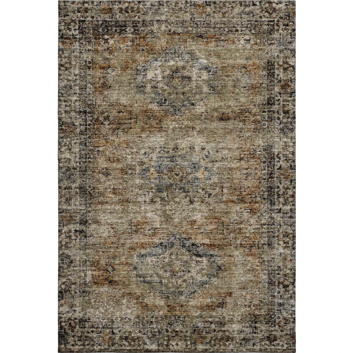 Addison Mayfield Orange AMF2170 - 8ft. Round Rug