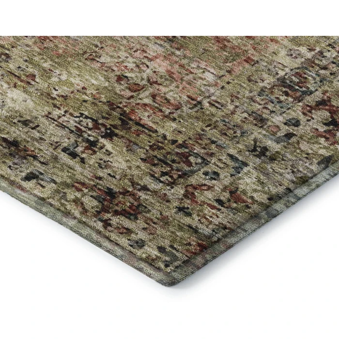 Addison Mayfield Orange AMF2170 - 8ft. Round Rug