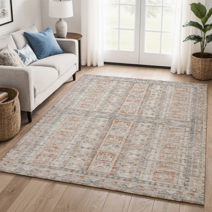 Addison Mayfield Brown AMF2173 - 8ft. Round Rug