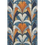 Addison Mayfield Blue AMF2174 - 8ft. Round Rug