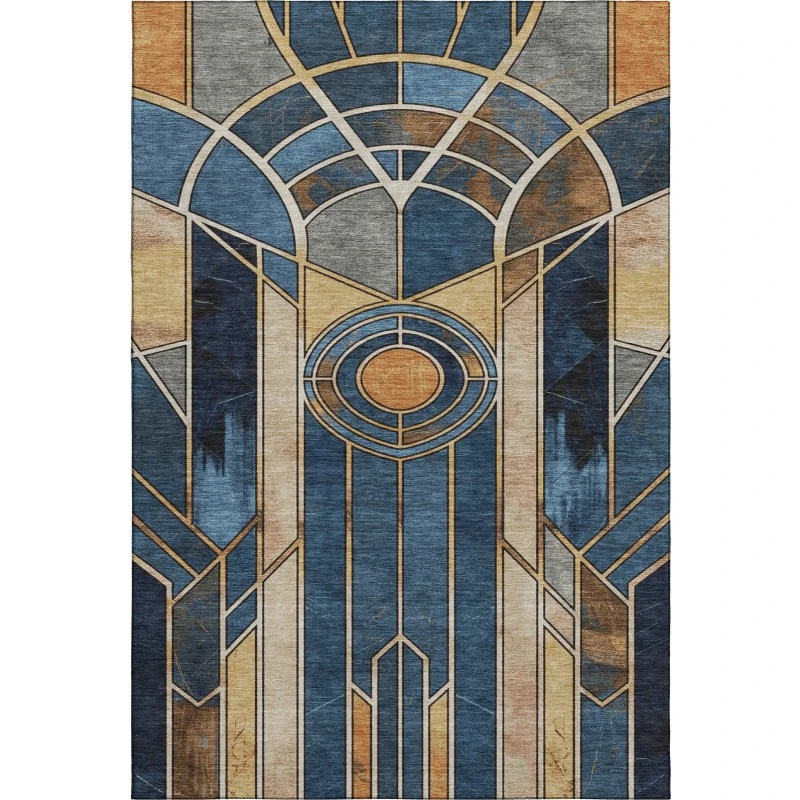 Addison Mayfield Blue AMF2176 2ft. 3in. x 7ft. 6in. Rect. Rug