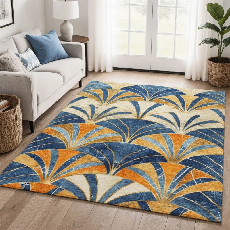 Addison Mayfield Blue AMF2178 2ft. 3in. x 7ft. 6in. Rect. Rug