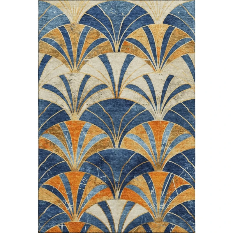 Addison Mayfield Blue AMF2178 2ft. 3in. x 7ft. 6in. Rect. Rug