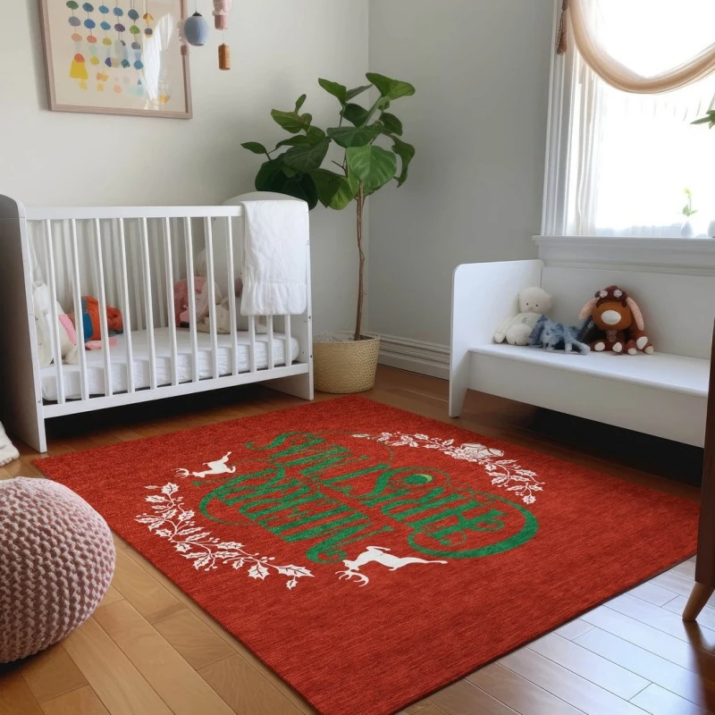 Addison Mayfield Red AMF217 - 8ft. Round Rug