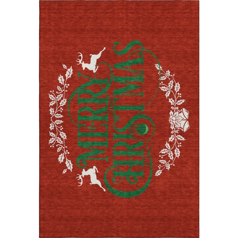Addison Mayfield Red AMF217 - 8ft. Round Rug