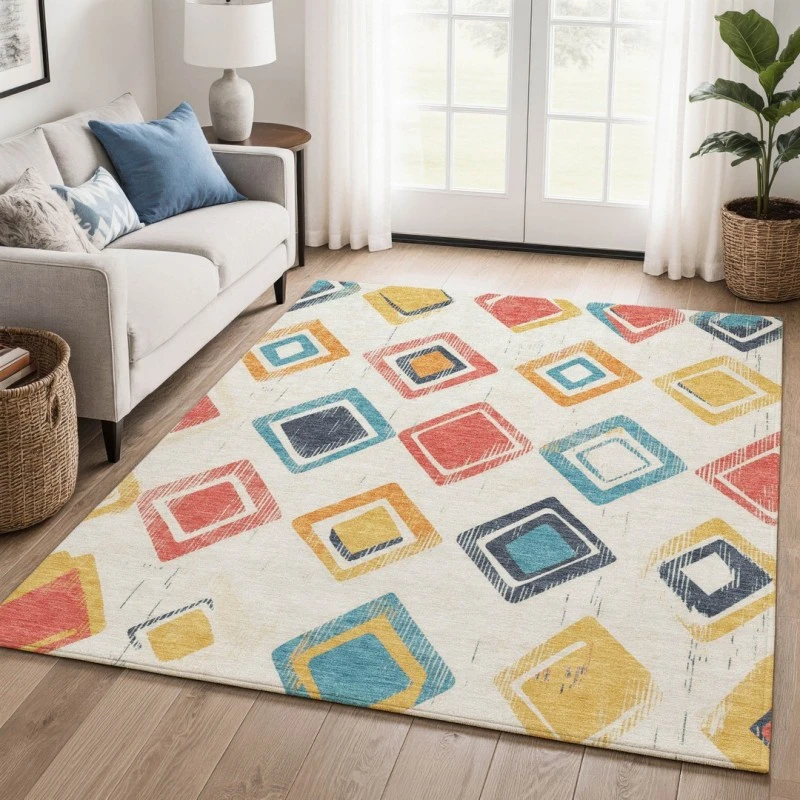 Addison Mayfield Ivory AMF2180 - 8ft. Round Rug