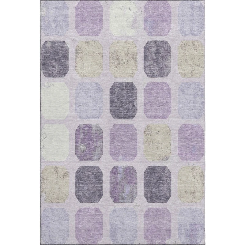 Addison Mayfield Purple AMF2182 - 8ft. Round Rug