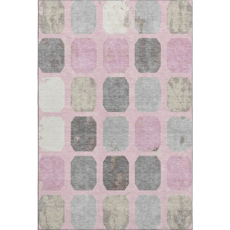 Addison Mayfield Pink AMF2182 - 8ft. Round Rug