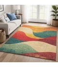 Addison Mayfield Orange AMF2184 5ft. x 7ft. 6in. Rect. Rug