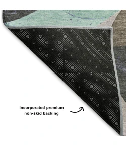 Addison Mayfield Teal AMF2185 2ft. 3in. x 7ft. 6in. Rect. Rug