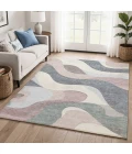 Addison Mayfield Pink AMF2186 - 8ft. Round Rug