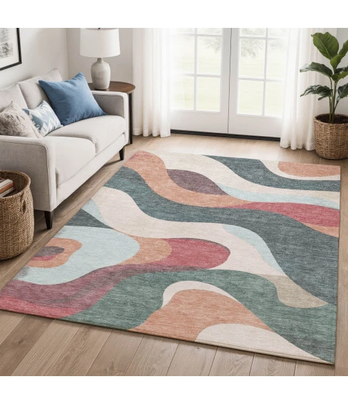 Addison Mayfield Orange AMF2186 5ft. x 7ft. 6in. Rect. Rug