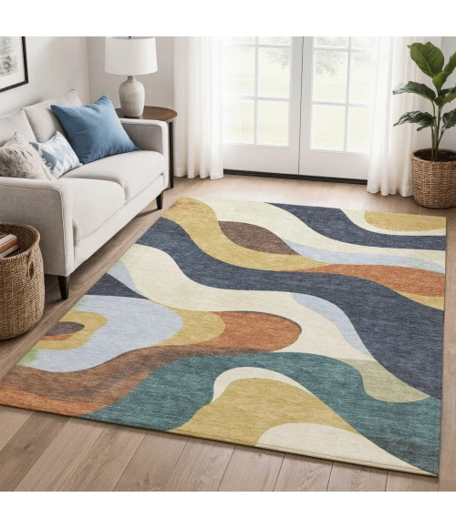 Addison Mayfield Gold AMF2186 8ft. x 10ft. Rect. Rug