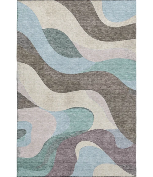 Addison Mayfield Brown AMF2186 - 8ft. Round Rug