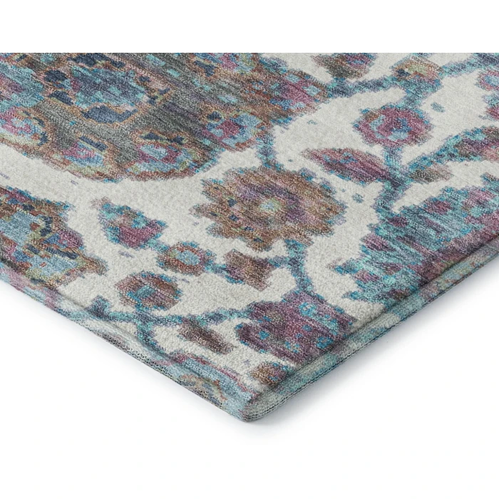 Addison Mayfield Teal AMF2187 - 8ft. Round Rug