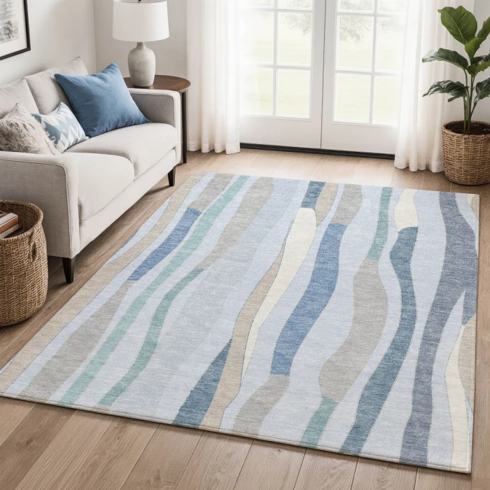 Addison Mayfield Blue AMF2188 9ft. x 12ft. Rect. Rug