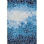 Addison Mayfield Blue AMF2190 - 8ft. Round Rug