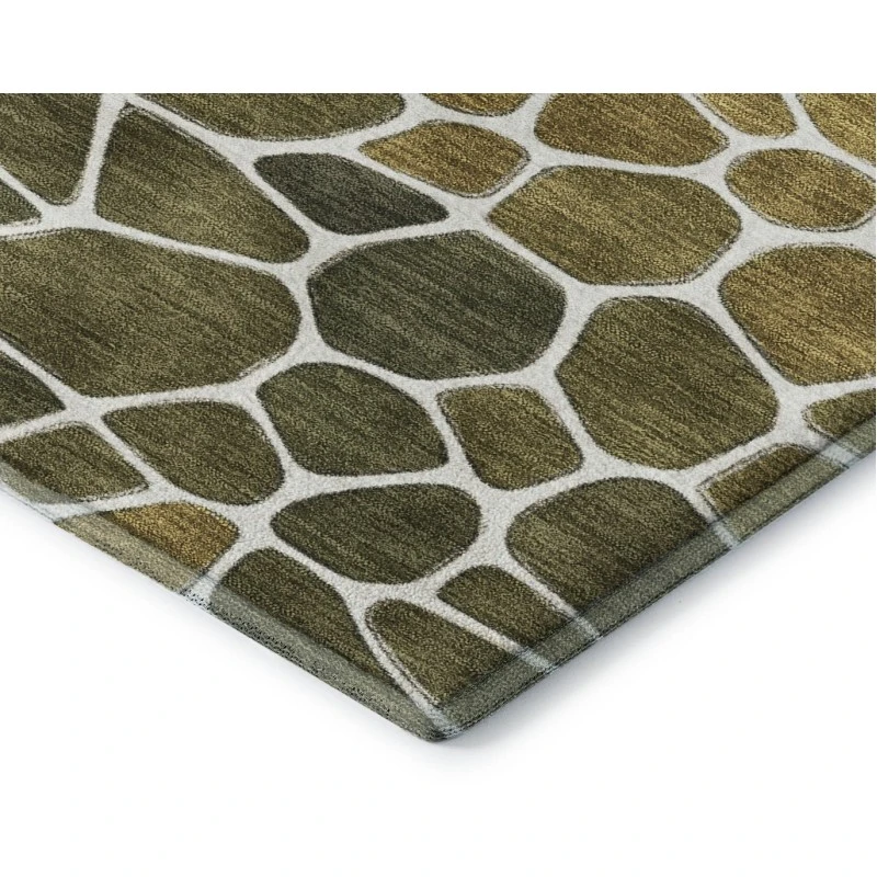 Addison Mayfield Gold AMF2190 - 8ft. Round Rug