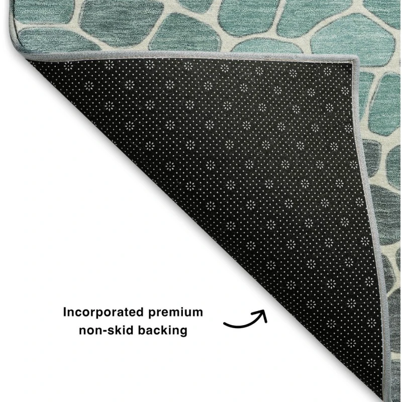 Addison Mayfield Teal AMF2190 - 8ft. Round Rug
