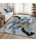 Addison Mayfield Blue AMF2191 8ft. x 10ft. Rect. Rug