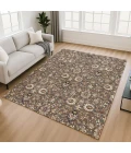Addison Mayfield Brown AMF2192 - 8ft. Round Rug