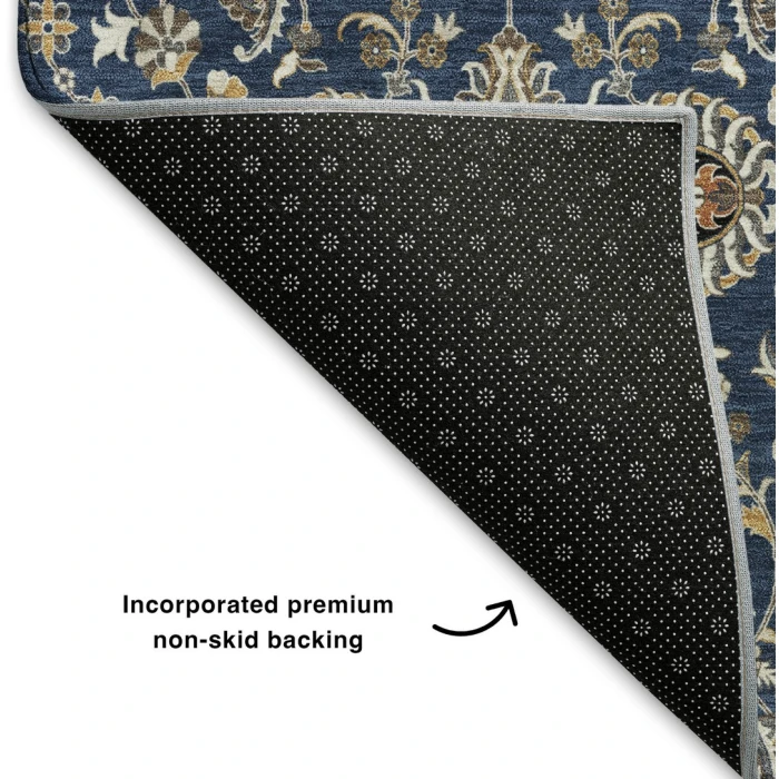 Addison Mayfield Blue AMF2192 - 8ft. Round Rug